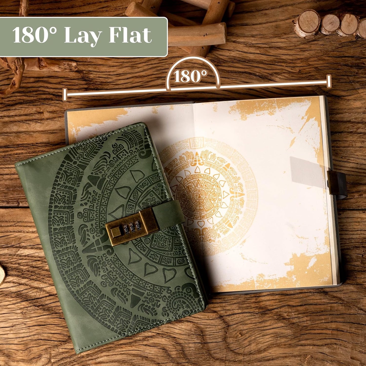 Mayan Pattern Lock Journal