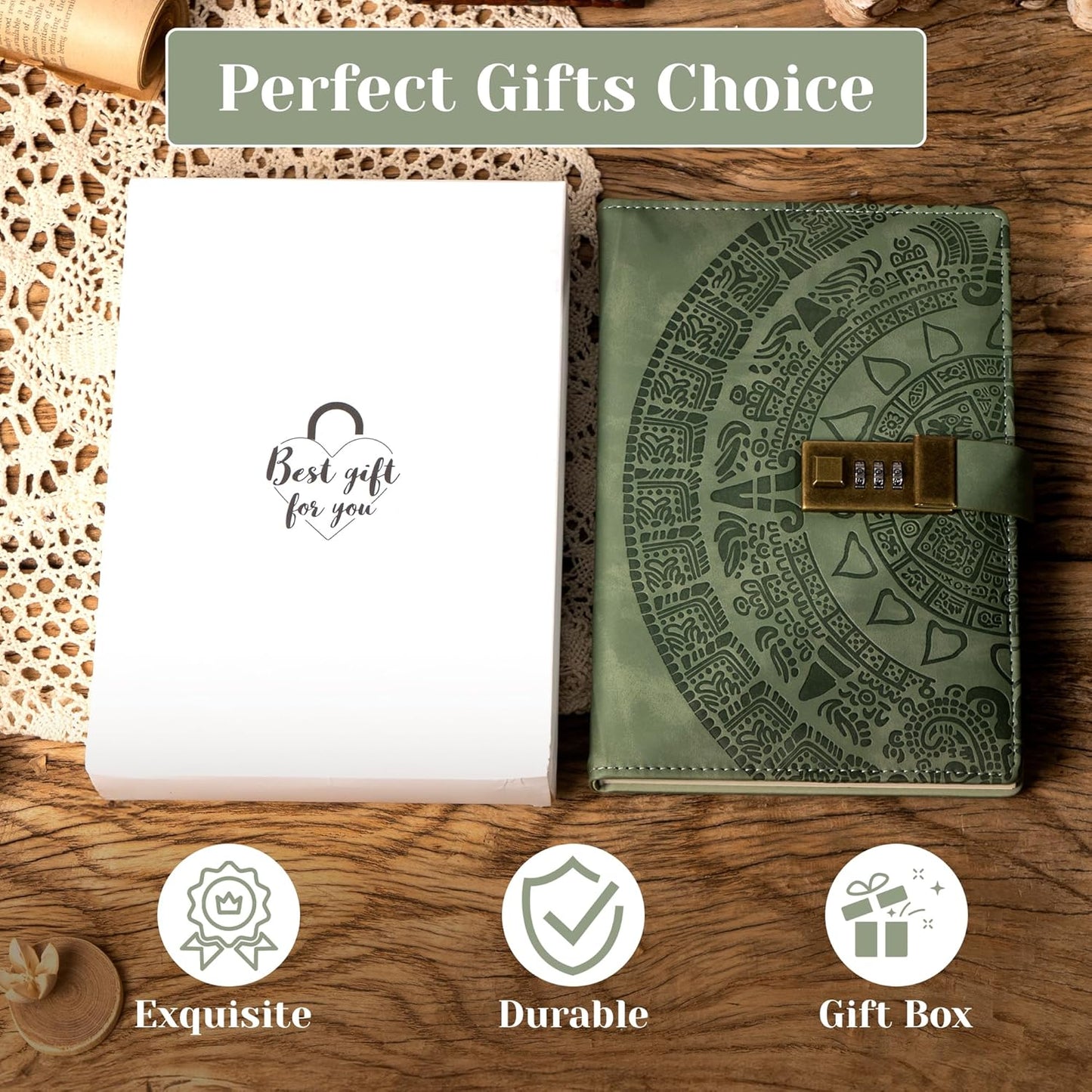 Mayan Pattern Lock Journal